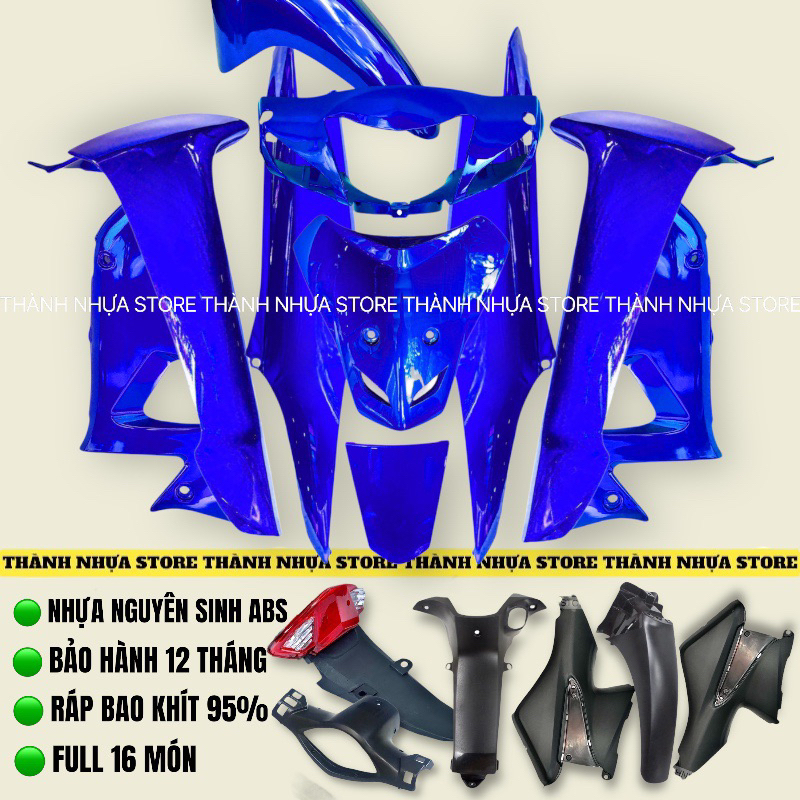 [FULL MÀU] Bộ vỏ nhựa dàn áo Wave A50/A100/S100/Rs đời 2006-2016
