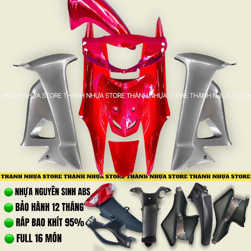 [FULL MÀU] Bộ vỏ nhựa dàn áo Wave A50/A100/S100/Rs đời 2006-2016