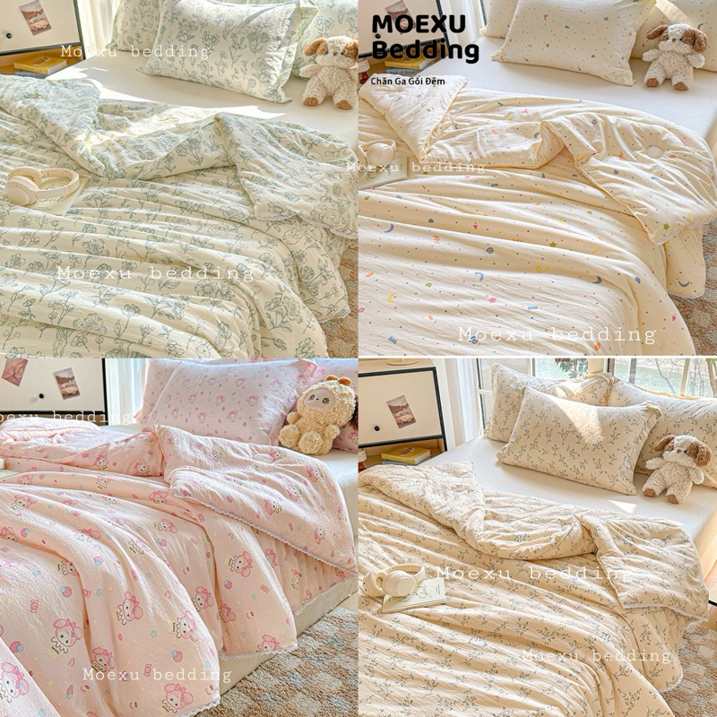 Chăn Hè Cotton Đũi Lạnh icy mềm mịn mát hàng nhập khẩu loại 1 kích thước 2mx2m3