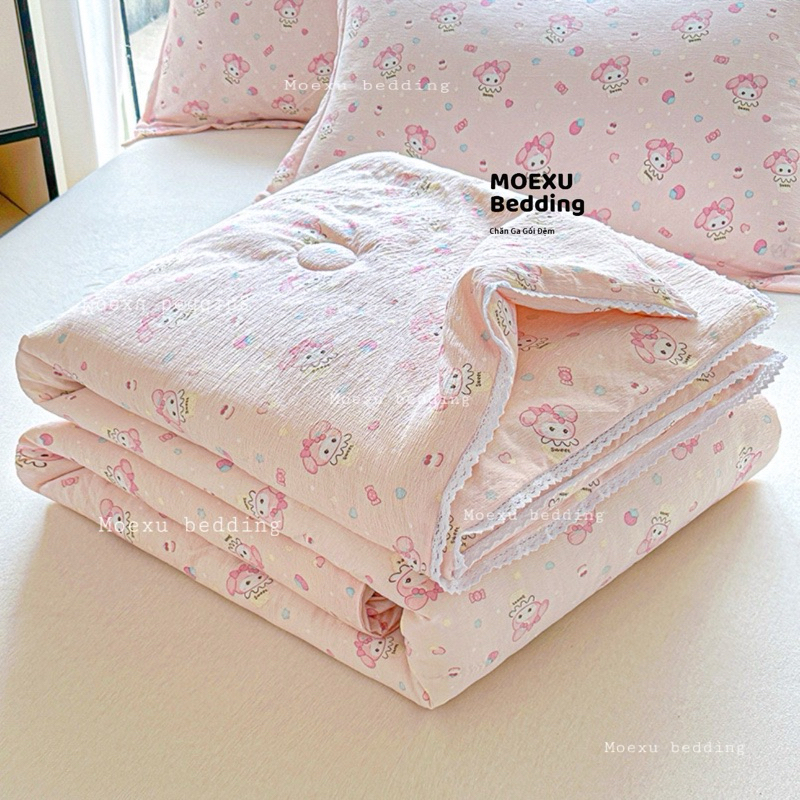 Chăn Hè Cotton Đũi Lạnh icy mềm mịn mát hàng nhập khẩu loại 1 kích thước 2mx2m3