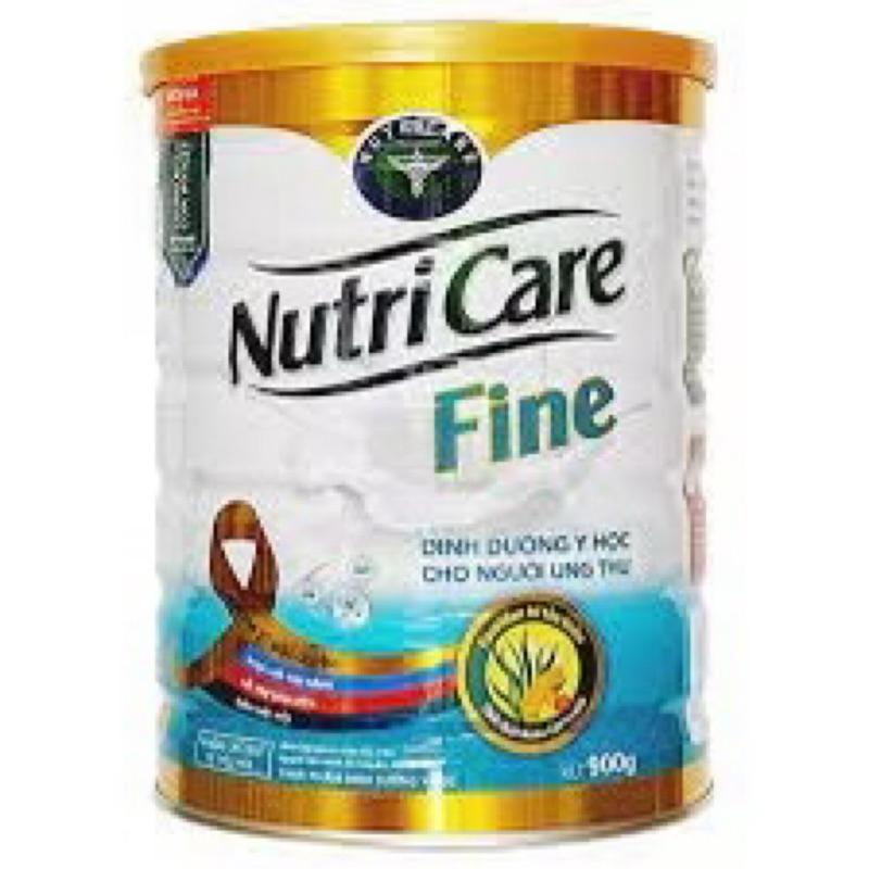 Lon 900g Sữa bột Nutricare Fine dinh dưỡng tăng cường miễn dịch cho bệnh nhân ung thư