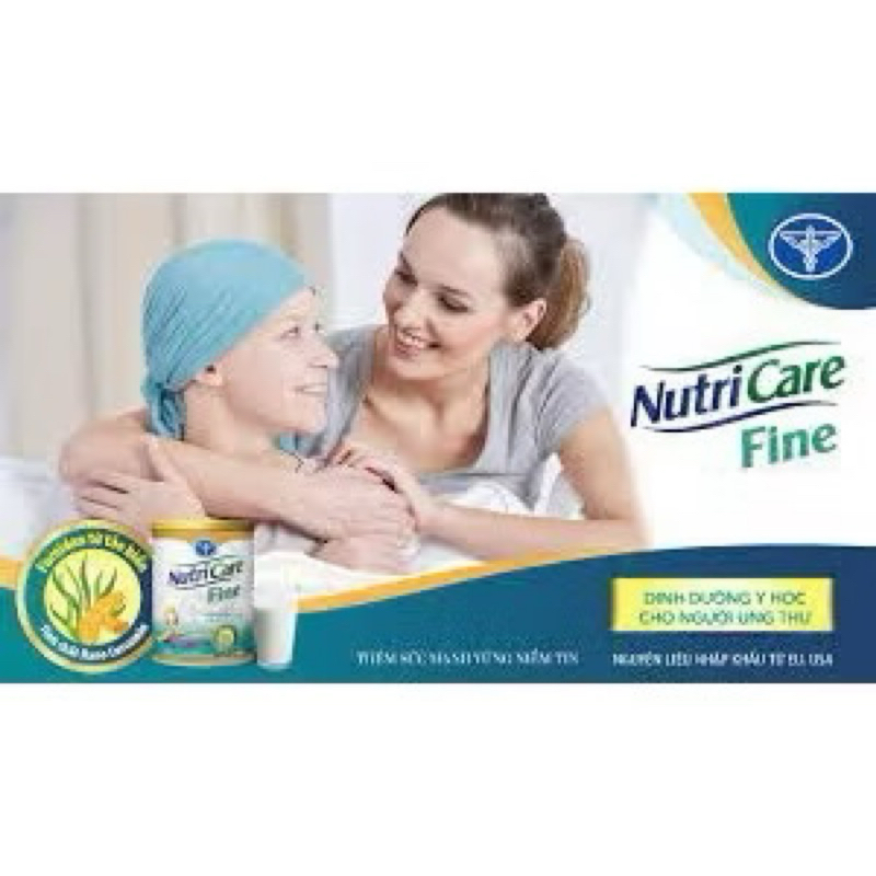 Lon 900g Sữa bột Nutricare Fine dinh dưỡng tăng cường miễn dịch cho bệnh nhân ung thư