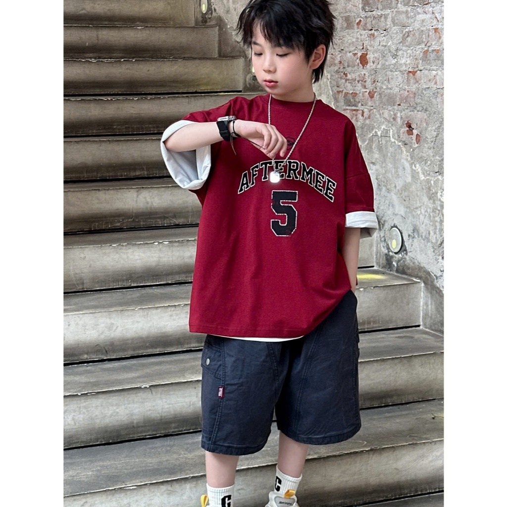 (Hàng QCCC) Áo phông QC SỐ 5( KHÔNG KÈM ÁO TRẮNG) chất vải cotton dày dặn đứng form thoáng mát size 16-40kg