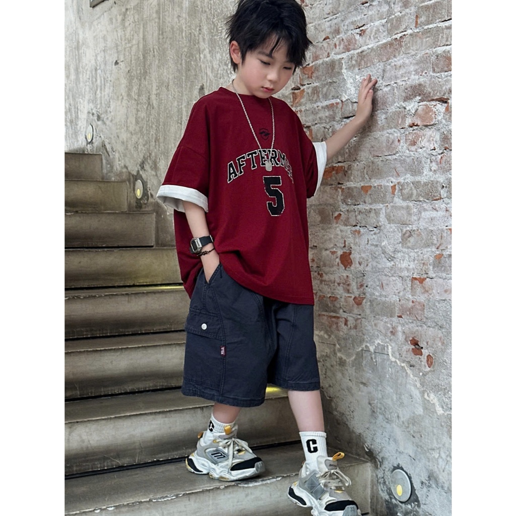 (Hàng QCCC) Áo phông QC SỐ 5( KHÔNG KÈM ÁO TRẮNG) chất vải cotton dày dặn đứng form thoáng mát size 16-40kg