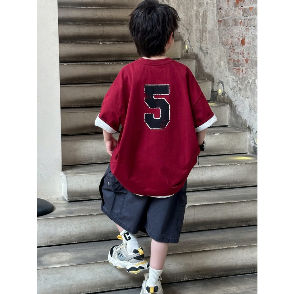 (Hàng QCCC) Áo phông QC SỐ 5( KHÔNG KÈM ÁO TRẮNG) chất vải cotton dày dặn đứng form thoáng mát size 16-40kg