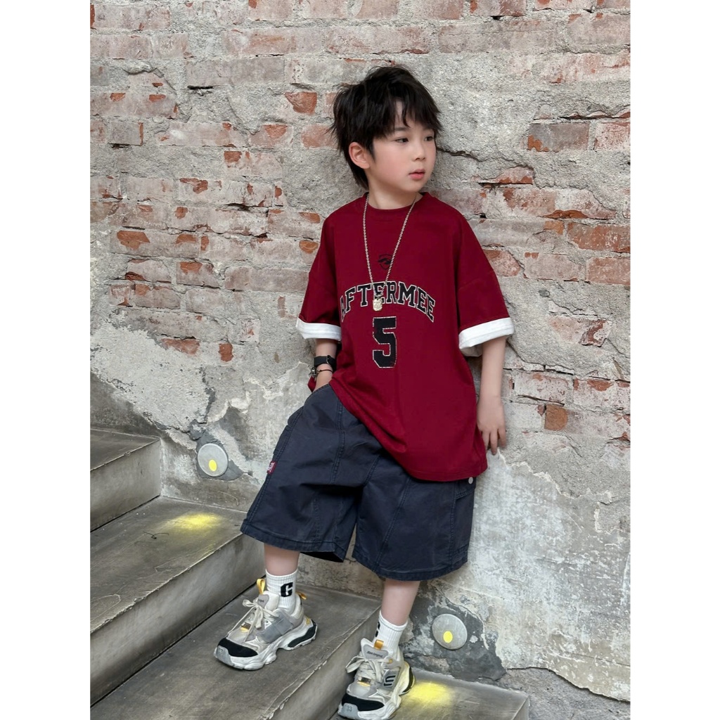 (Hàng QCCC) Áo phông QC SỐ 5( KHÔNG KÈM ÁO TRẮNG) chất vải cotton dày dặn đứng form thoáng mát size 16-40kg