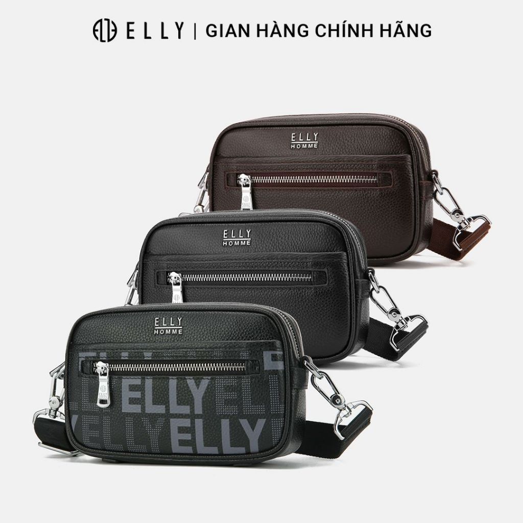 TÚI CLUTCH NAM DA THẬT ELLY HOMME – ECM26