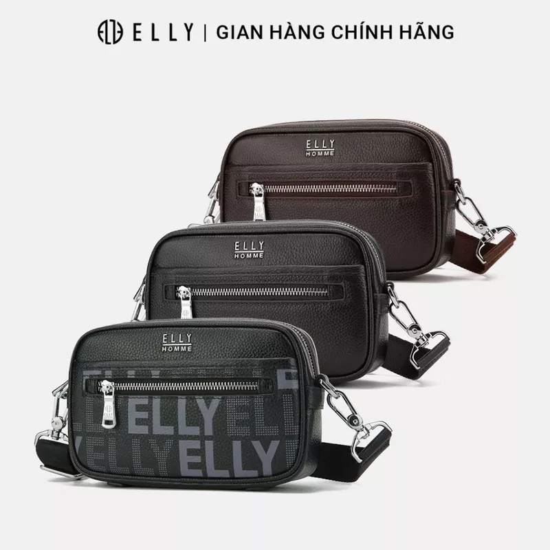 Túi clutch nam da thật ELLY HOMME ECM26 túi cầm tay đeo chéo cao cấp thời trang — ảnh 1