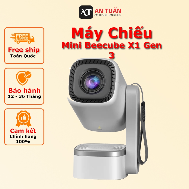 Máy Chiếu mini Beecube X1 Gen 3, 720p HD 250 ansi lumen ( Bảo hành 12 ...