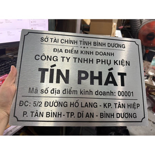 Bảng công ty, bảng hộ kinh doanh, số nhà alu theo yêu cầu