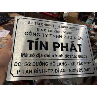 Bảng công ty, bảng hộ kinh doanh, số nhà alu theo yêu cầu