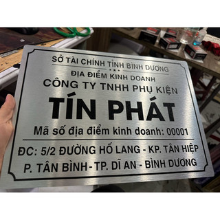 Bảng công ty, bảng hộ kinh doanh, số nhà alu theo yêu cầu