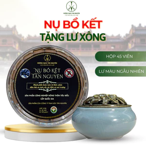 Hộp nụ bồ kết đuổi muỗi Tân Nguyên 45 viên, xông nhà, thanh lọc không khí, khử ẩm mốc