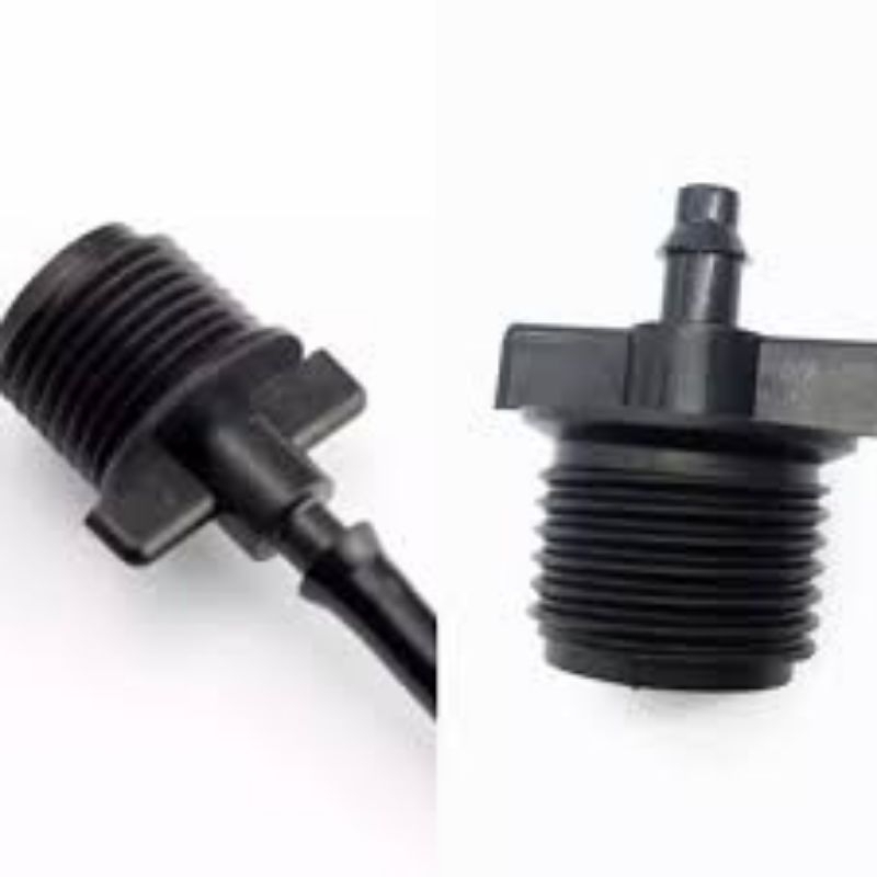 Đầu Chuyển Ren ngoài 21mm Ra Ống Tưới 6mm gài dây 6mm
