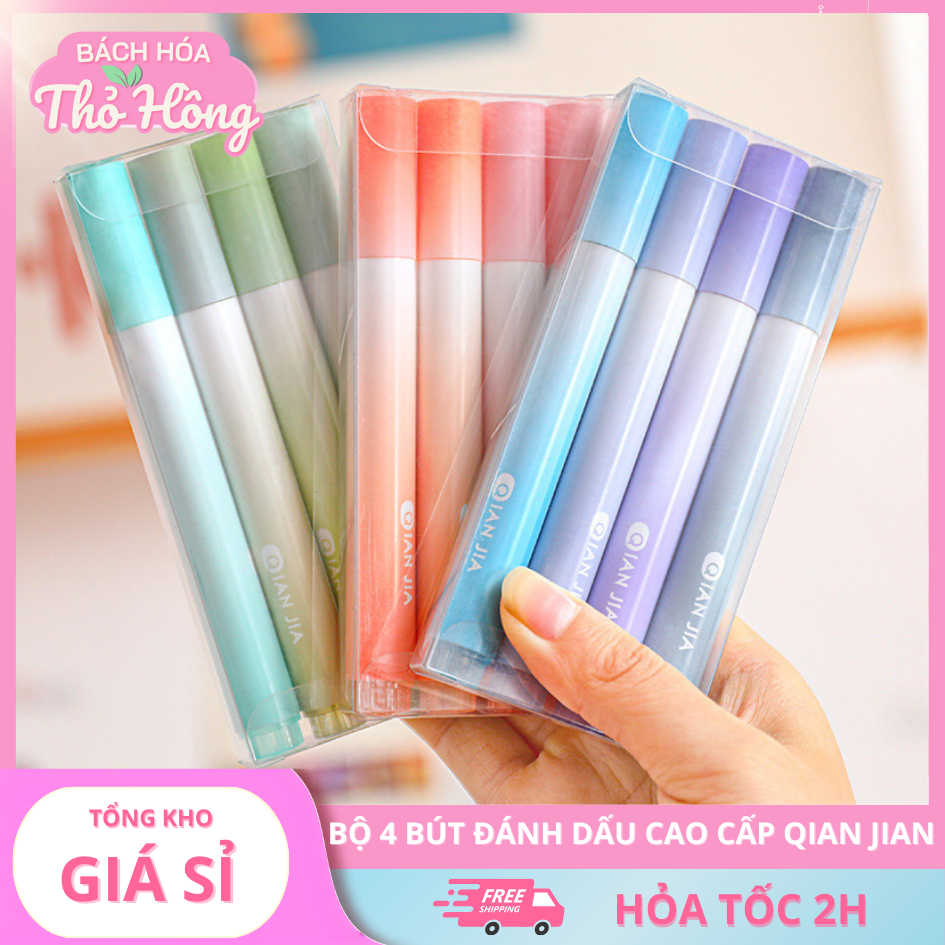 Bộ 4 bút đánh dấu cao cấp Qian Jian