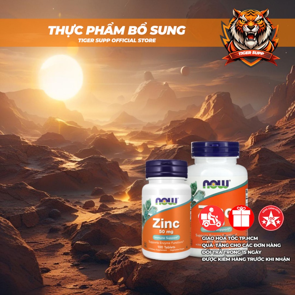 [Freeship] Now Zinc - Viên Uống Bổ Sung Kẽm