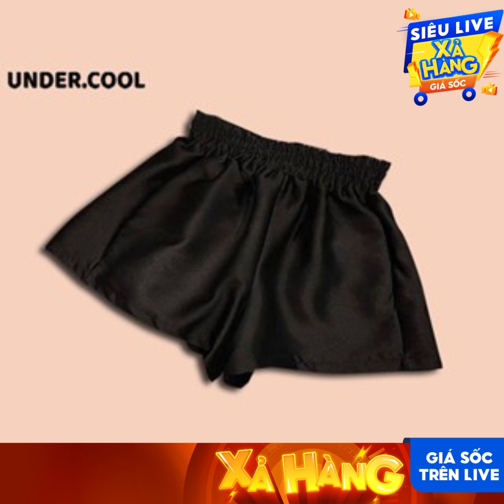 Quần Short vải tổng hợp UNDERCOOL Tacta Phồng Ống Rộng Cạp Chun Nhiều Màu QS15