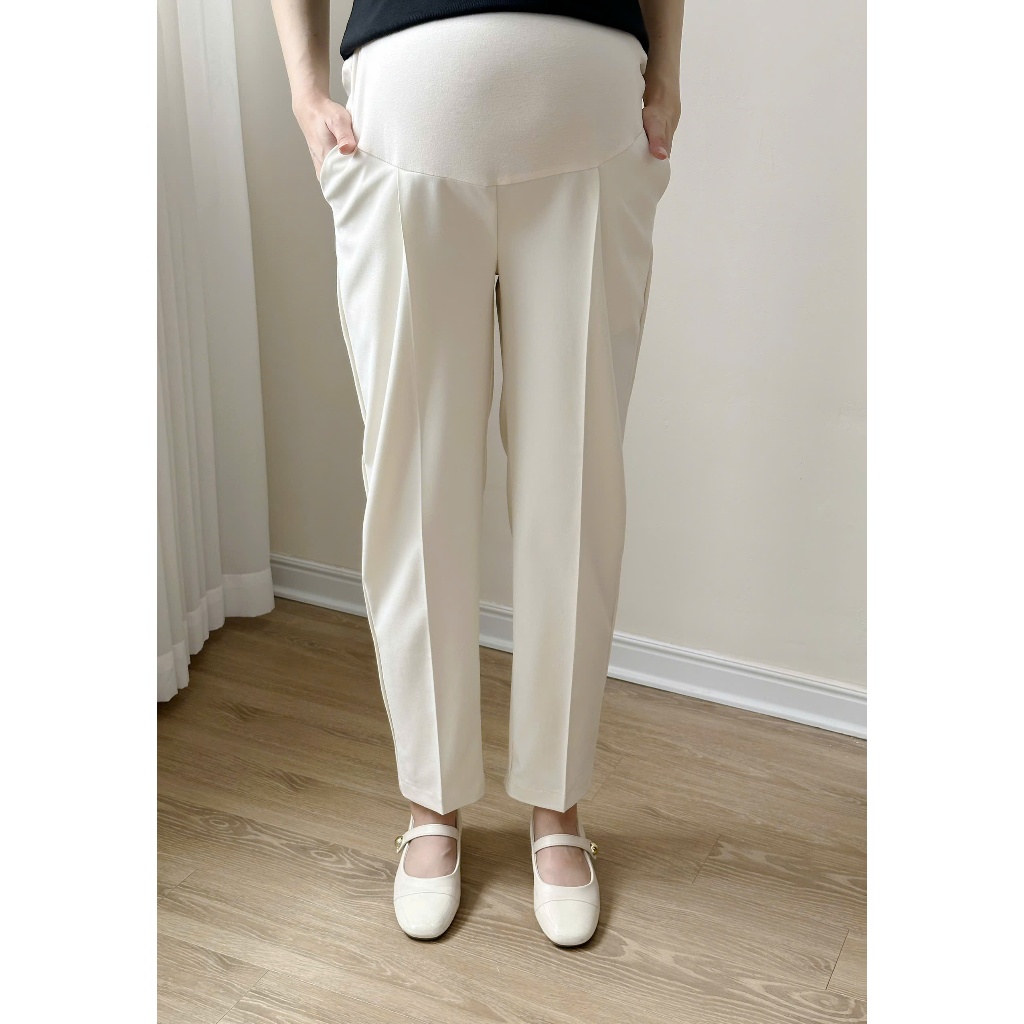 Ảnh Quần bầu công sở chất liệu chéo hàn ống rộng, co giãn thoải mái Lamme Baggy thiết kế by L'AMME 4