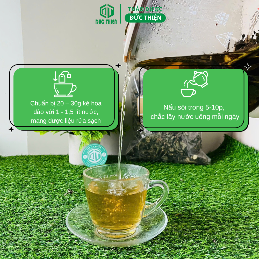 500g Ké Hoa Đào Loại 1 Đức Thiện (Khô, Sạch, Thơm) - Bướu Giáp, Bướu Cổ, Thận, Đau Nhức Xương Khớp