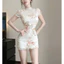 /𝙇.𝙎𝙩𝙪𝙙𝙞𝙤/ Set LITTLE - Đầm body thun lưới 7 màu hoa, dáng ngắn siêu tôn dáng 2 lớp đầm