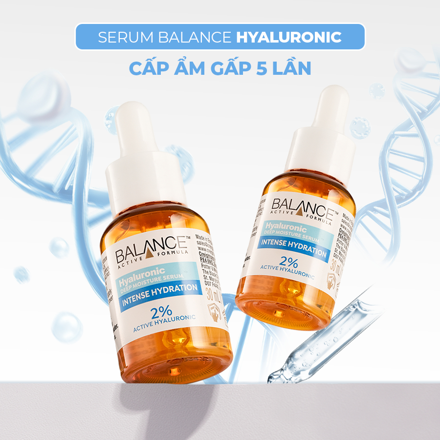 Ảnh Combo serum phục hồi, làm dịu và cấp ẩm da Balance Niacinamide và Hyaluronic 30ml/chai 3
