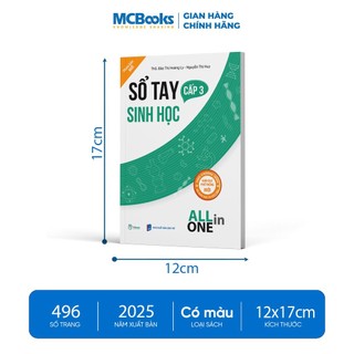 Sách - Sổ Tay Sinh Học Cấp 3- All In One (Cập Nhật Chương Trình SGK Mới)