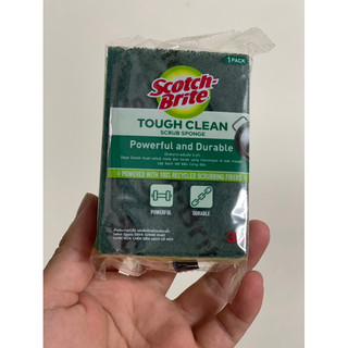 Miếng cước cọ rửa siêu sạch có mút Scotch-Brite 3M - Rửa chén siêu nhanh, made in Thái Lan, Lấy sạch vết bẩn cứng đầu.