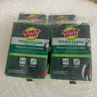 Miếng cước cọ rửa siêu sạch có mút Scotch-Brite 3M - Rửa chén siêu nhanh, made in Thái Lan, Lấy sạch vết bẩn cứng đầu.
