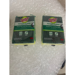 Miếng cước cọ rửa siêu sạch có mút Scotch-Brite 3M - Rửa chén siêu nhanh, made in Thái Lan, Lấy sạch vết bẩn cứng đầu.