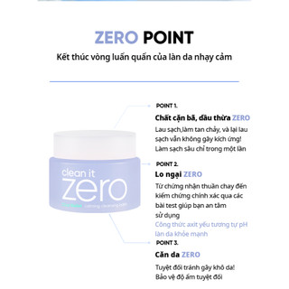 [QUÀ TẶNG- KHÔNG BÁN] Sáp tẩy trang Banila Co C​l​e​a​n i​t Z​e​r​o C​l​e​a​n​s​i​n​g Calming 100ML da nhạy cảm (EU)