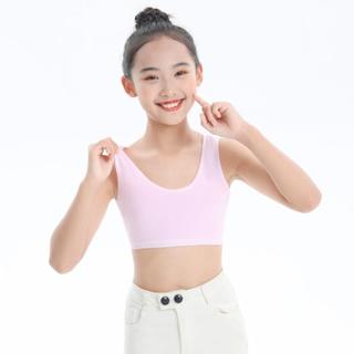 Set 3 Áo Lót Lá Hai Lớp Cho Bé Gái Mới Lớn (Size 20-50kg), Áo Lá Học Sinh Cotton King Shop B-508