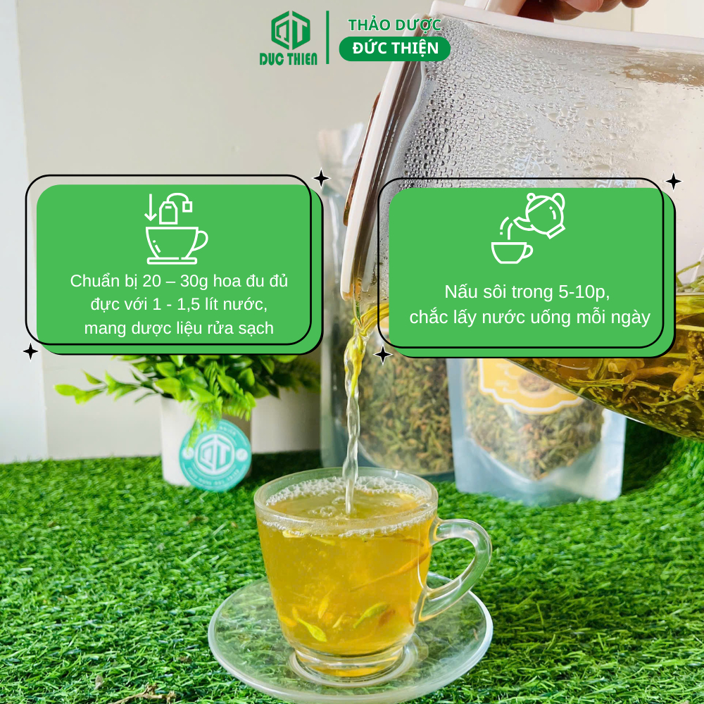 200g, 500g Hoa Đu Đủ Đực Loại 1 Đức Thiện  – Hỗ Trợ Bệnh Tiểu Đường, Phòng Chống U-ng Th-ư