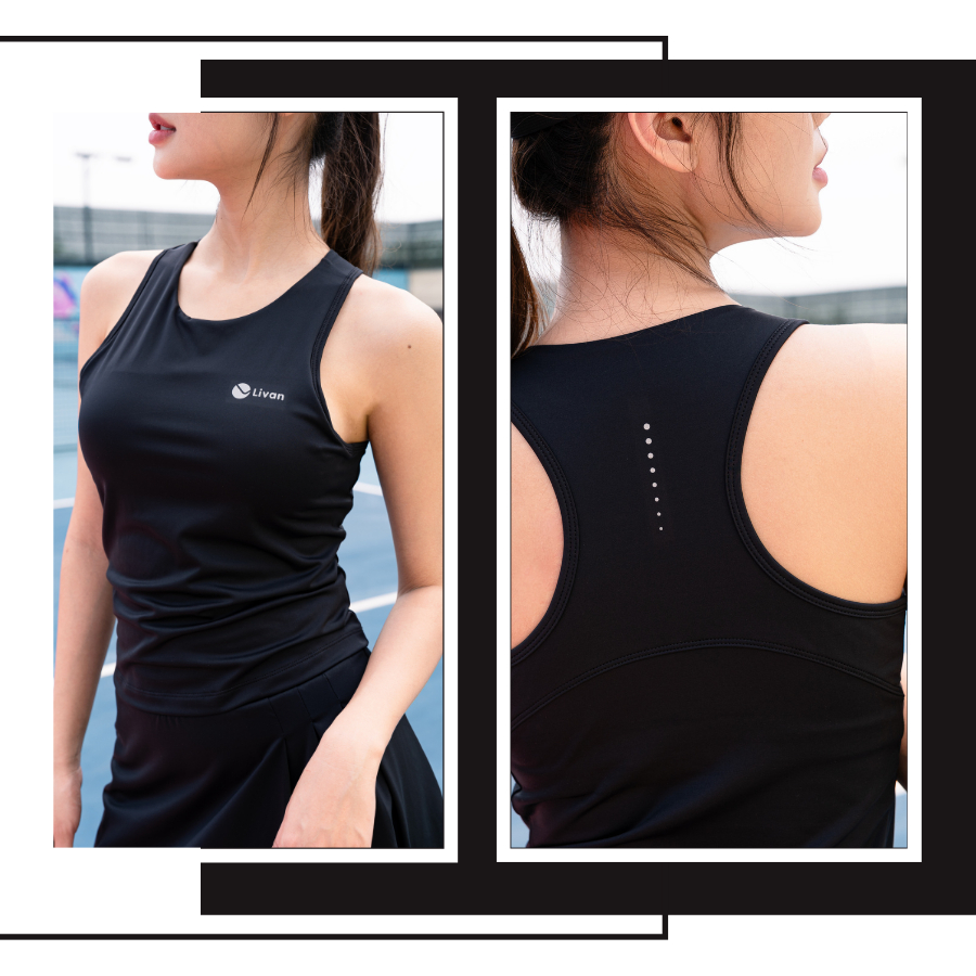 Ảnh Áo Tank Top Ba Lỗ Có Kèm Đệm Mút Ngực Tháo Rời, Áo Ba Lỗ Nữ Chơi Thể Thao Thoáng Mát, Co Giãn Thoải Mái Vận Động N01F108 2