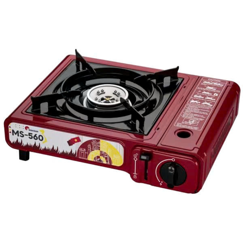 Bếp Ga Du Lịch Maxsun MS-560 - Công Suất 2200W | Phủ Sứ Cao Cấp | Bảo Hiểm Chống Nổ | Shopee Việt Nam
