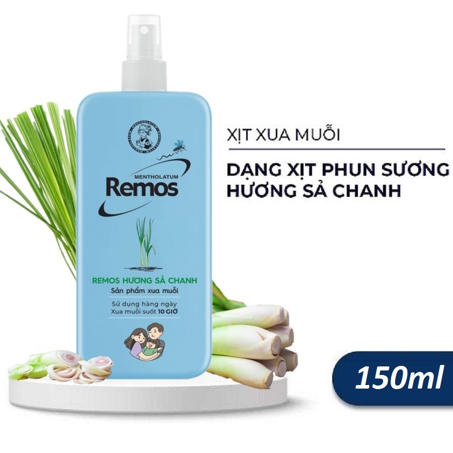 Xịt chống muỗi Remos Rohto duy trì hiệu quả xua muỗi suốt 10 giờ ...
