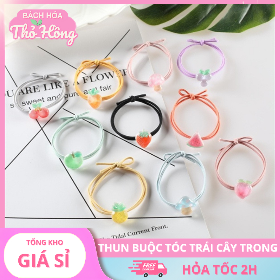 3 Thun Buộc Tóc Trái Cây Trong