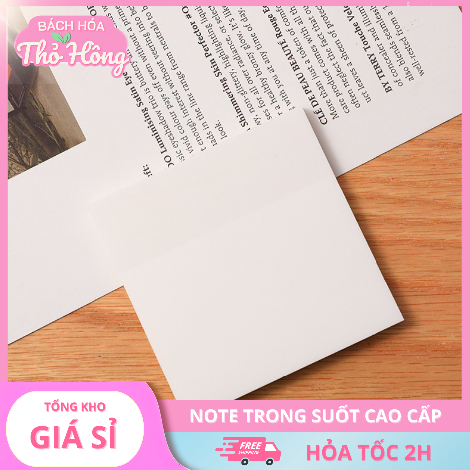 3 Note Ghi Chú Trong Suốt Cao Cấp