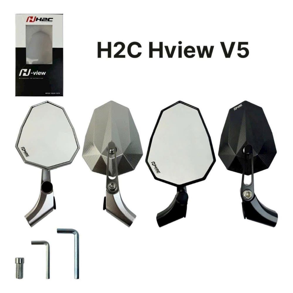 Kính Chiếu Hậu H2C V2 và V5 gắn được nhiều xe máy Sirius Exciter Winner SH Airblade Wave Dream....