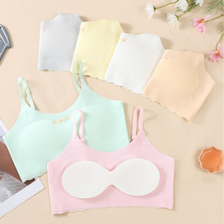 Set 2 Áo Lá Cho Bé Gái Tuổi Dậy Thì (Size 35-55kg) Chất Su Lụa, Áo Lót Lá Học Sinh King Shop B--7122