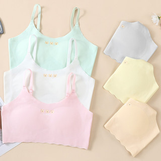 Set 2 Áo Lá Cho Bé Gái Tuổi Dậy Thì (Size 35-55kg) Chất Su Lụa, Áo Lót Lá Học Sinh King Shop B--7122