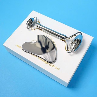 Bộ Guasha Thép Không Gỉ Cao Cấp Giúp Nâng Cơ Mặt Chống Lão Hóa Săn Chắc Da - Guasha Thép Loại 1 Massage Thon Gọn Mặt