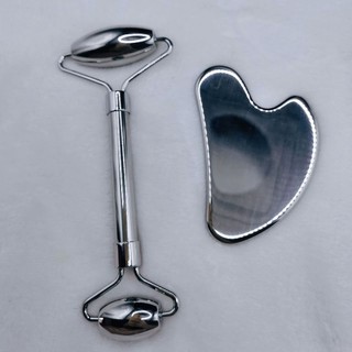 Bộ Guasha Thép Không Gỉ Cao Cấp Giúp Nâng Cơ Mặt Chống Lão Hóa Săn Chắc Da - Guasha Thép Loại 1 Massage Thon Gọn Mặt