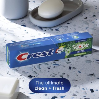 Combo Kem đánh răng Crest Plus (153g) - Scope + Bàn chải tay Oral-B Gumcare (Trà xanh)