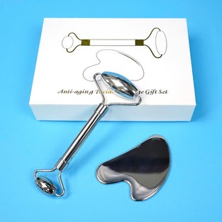 Bộ Guasha Thép Không Gỉ Cao Cấp Giúp Nâng Cơ Mặt Chống Lão Hóa Săn Chắc Da - Guasha Thép Loại 1 Massage Thon Gọn Mặt