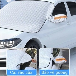 Tấm bạt che nắng kính lái ô tô, miếng che chắn thiết bị chống nắng 4 lớp bảo vệ kính lái nội thất xe hơi, ô tô