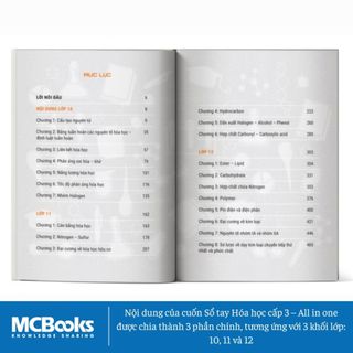Sách - Sổ tay Hóa học cấp 3- All in one (cập nhật chương trình SGK mới)