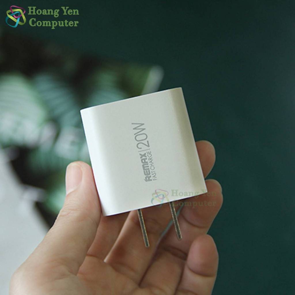Cốc Sạc Nhanh PD 20W Remax RP-U120 2 Cổng Sạc (Cổng USB + Cổng Type C) - BH 12 Tháng Chính Hãng - Hoàng Yến Computer