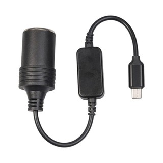 Cáp Chân TYPE-C Ra Cổng Tẩu Sạc Ô Tô 5V-12V Cao Cấp, Chất Lượng