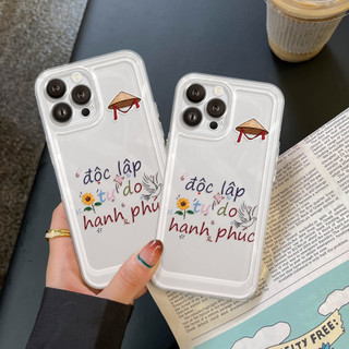 Ốp Lưng iPhone Việt Nam Độc Lập Viền Thẳng Chống Sốc, Bảo Vệ Camera - iP 7/8/X/XS/11/12/13/14/15/16/17/Plus/Pro/Max/Air