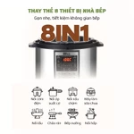 Nồi Áp Suất Điện Đa Năng OLIVO PC60 - Nồi Hầm Dung Tích 6L - Hầm, Kho Thịt, Chiên Rán, Nấu Lẩu - 16 Chế Độ — ảnh 4